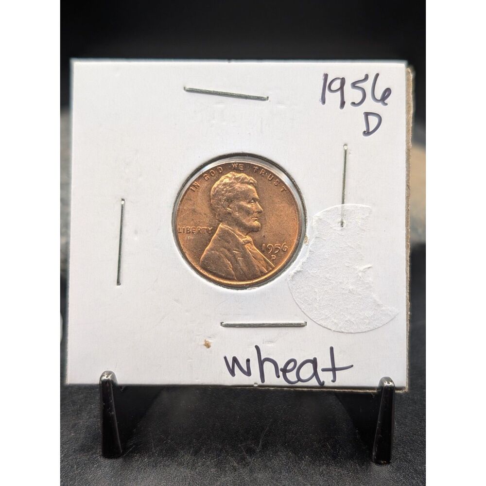 VINTAGE 1956 D Lincoln Wheat Cent Penny Uncirculated